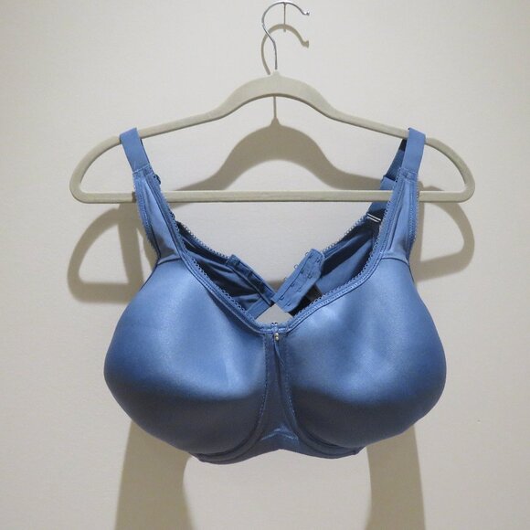 WACOAL Basic Beauty Contour Bra in Country Blue Satin - Size 40G - Picture 2 of 12